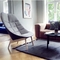Кресло для отдыха стеклоткани Учива стиля отдыха для живущей комнаты с деревянным основанием поставщик