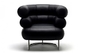 Ретро кожаный стул Айлен серый Бибендум, мебель черной середины века современная поставщик