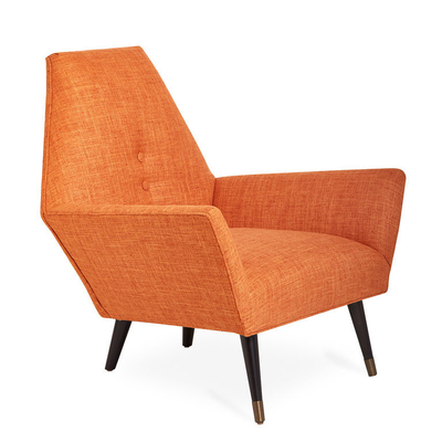Китай Оранжевое кресло для отдыха стеклоткани Сорренто для комнаты кофе с рамкой металла поставщик