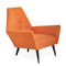 Оранжевое кресло для отдыха стеклоткани Сорренто для комнаты кофе с рамкой металла поставщик